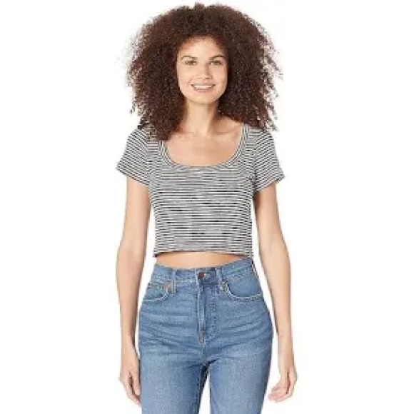 Madewell cropped stripe tee size XS - Picture 2 of 4